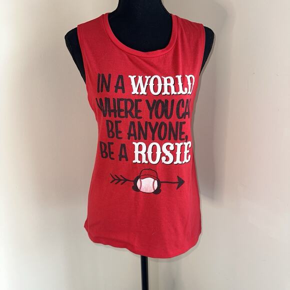Women's Cincinnati Reds Shirt Size Medium Be A Rosie - Picture 1 of 5